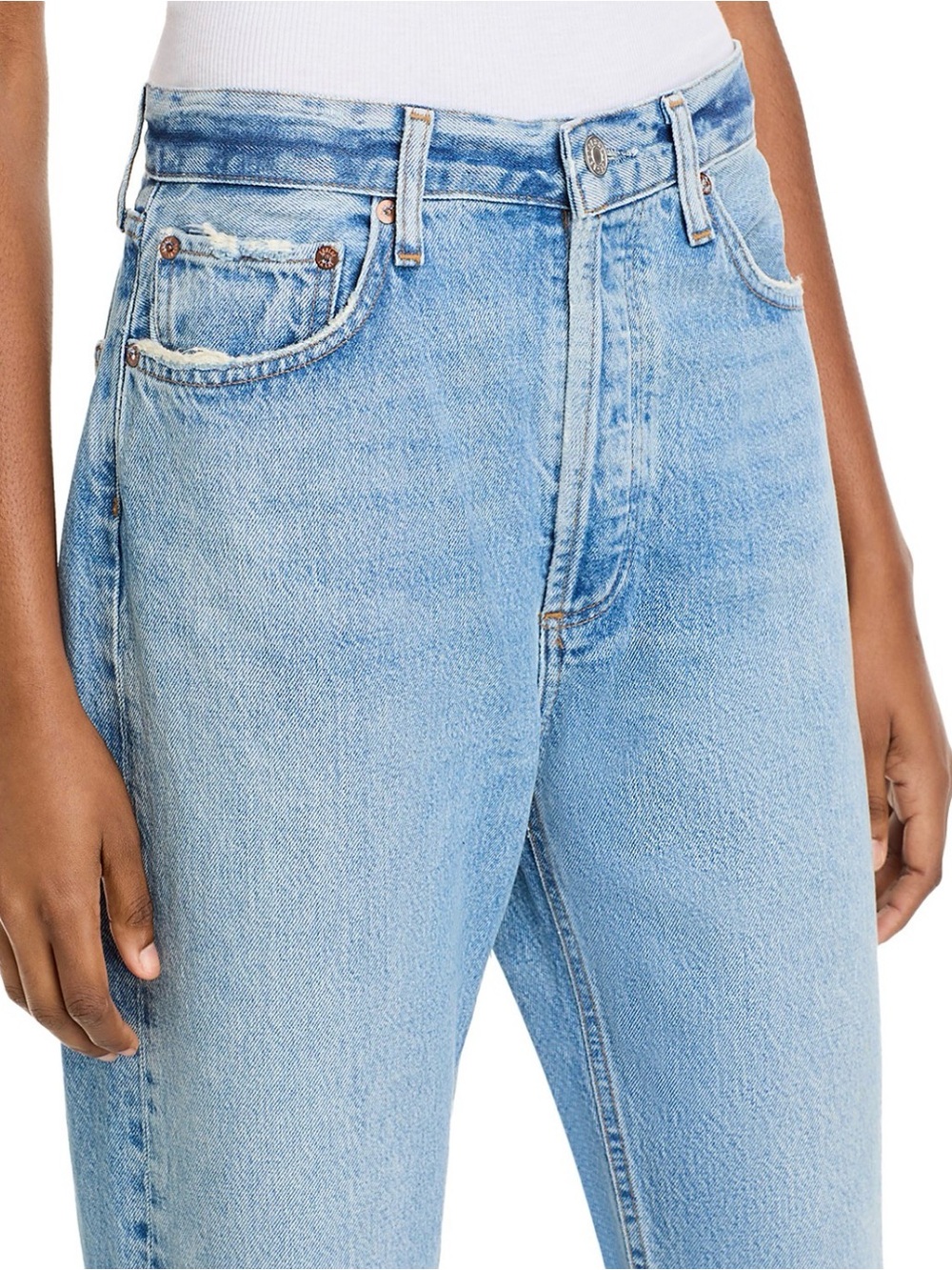 Agolde 90s Pinch Waist Straight Jeans - Infinite wash - Size 31 - Picture 4 of 12